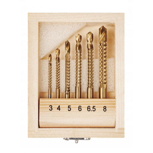Set freze pentru lemn, 3-8 mm, 6 elemente, Kraft&Dele, KD997