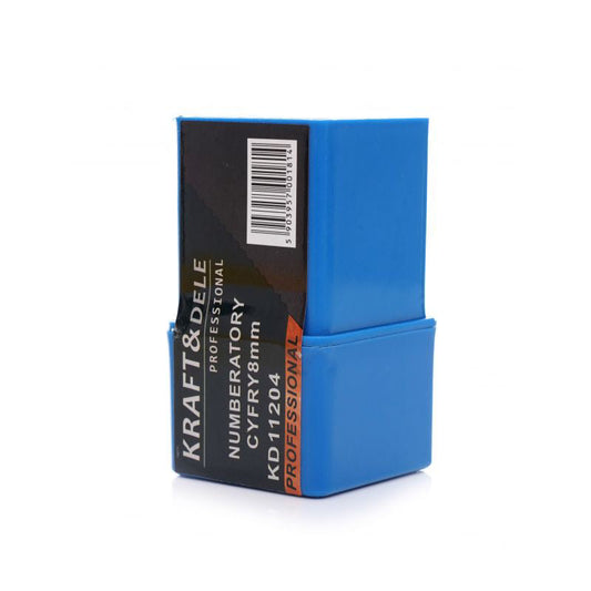 Set poansoane numere, 8 mm, 9 elemente, Kraft&Dele KD11204