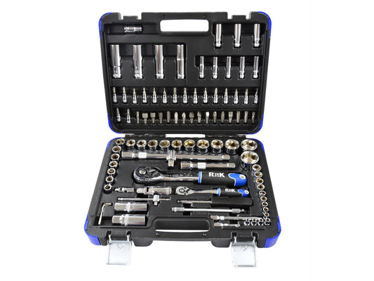 Set chei tubulare profesionale, 94 elemente, 1/4"- 1/2", R&K RK00201