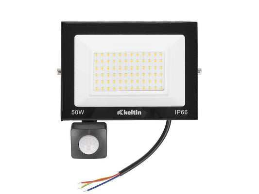 Proiector LED cu senzor de miscare, 50 W, 4500K, Keltin K02014