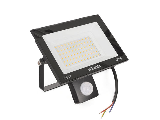 Proiector LED cu senzor de miscare, 50 W, 6500K, Keltin K02013