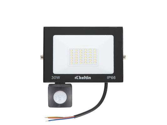 Proiector LED cu senzor de miscare, 30 W, 2700K, Keltin K02012