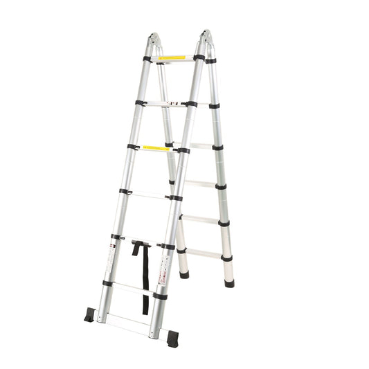 Scara telescopica pliabila din aluminiu, 3.8 m, 150 kg, Geko G02448