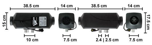 Aeroterma portabila Wertberg WB 6.28, 12 V, Harder HD0080-1