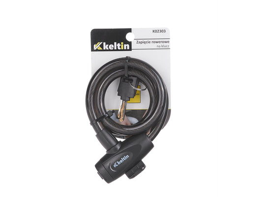 Antifurt bicicleta cu cheie, 12 x 800 mm, Keltin K02303