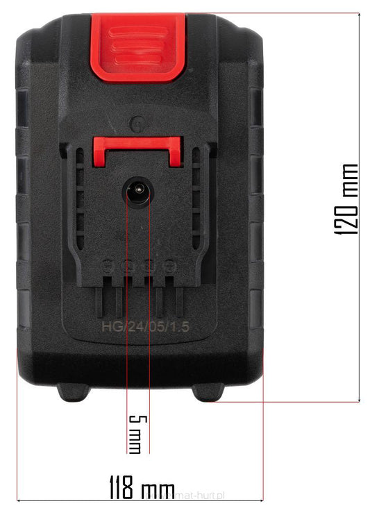 Acumulator pentru foarfeca de gradina RTSA0063, Red Technic RTSA0063-BT