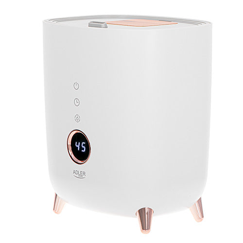 Umidificator de aer ultrasonic, afisaj LED, 23 W, alb, Adler AD7972W