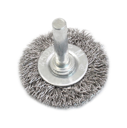 Perie tip disc din sarma cu tija, 65 x 6 mm, SaTra S-65SB6