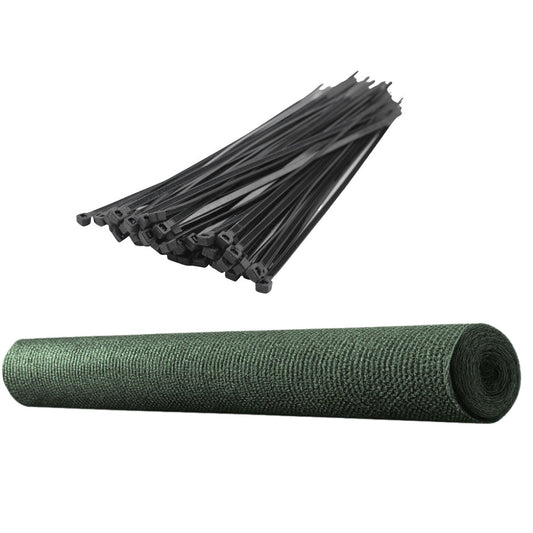 Plasa de umbrire pentru gard, 1.5 m, 50 m, 140 g/m², verde, Lean 25842