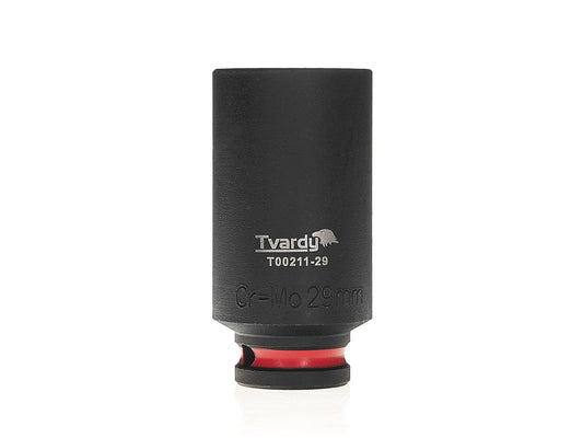 Cheie tubulara de impact lunga in 6 puncte 1 / 2", 29 mm, Cr-Mo, Tvardy T00211-29
