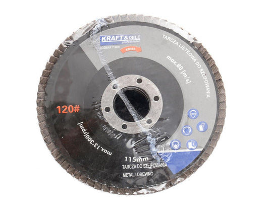 Disc abraziv lamelar, 115 mm, P60, Kraft&Dele KD961