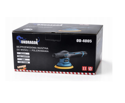 Masina de polisat auto pe acumulator cu accesorii, 2 x 3 Ah, Ondragon OD4005