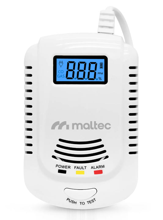 Detector 2 in 1 pentru gaz si GPL SafeSensor3000, afisaj LED, MalTec 113562