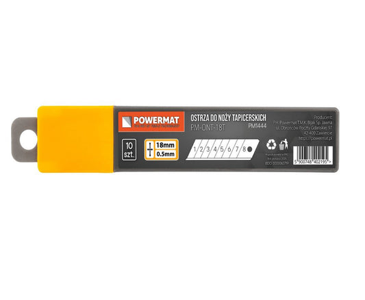 Set lame pentru cutterul PM-ONT-18T, 10 bucati, Powermat PM1444