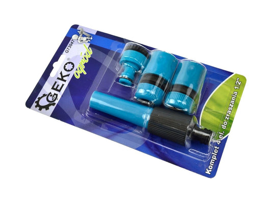 Set pentru furtun de gradina, 3 piese, 1/2", Geko Blue Line G73047