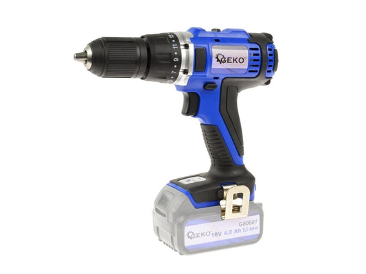 Autofiletanta / Surubelnita electrica Geko, 45 Nm, 13 mm + 2 acumulatori Li-ion 18V 4.0 Ah + incarcator
