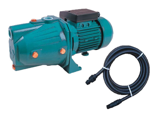Kit pentru irigat, pompa autoamorsanta APC JY 100A 1.1 kW Corp Fonta cu furtun de aspirare 7m, 03020121/7m