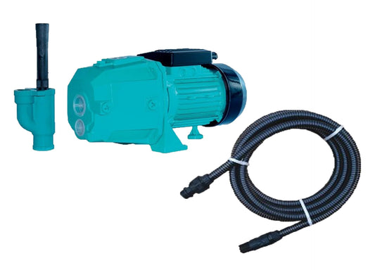 Kit pentru irigat, pompa autoamorsanta Omnigena DP355 750 W, ejector, furtun de aspirare 7 m