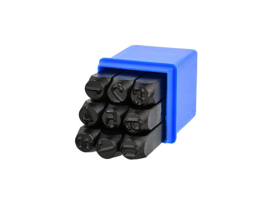 Set 9 poansoane cu numere 10mm, Geko G01814