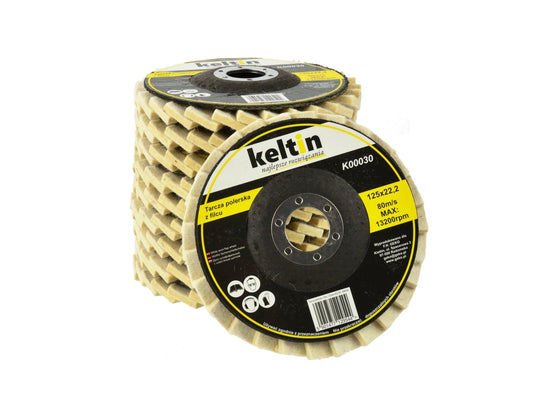 Set 10 discuri lustruire 125mm, KELTIN K00030