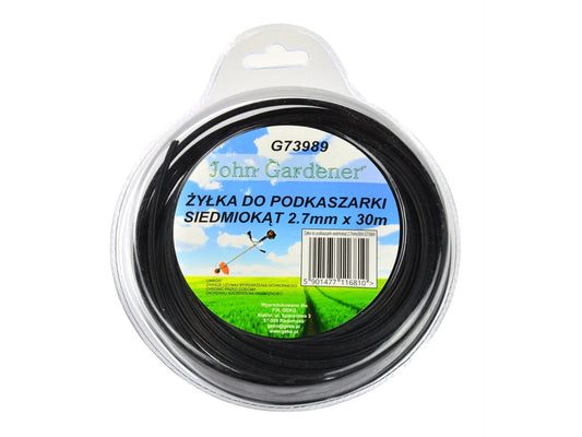 Fir taiere pentru masini de tuns iarba, hexagonala, din plastic, 2.7mm x 30m, G73989