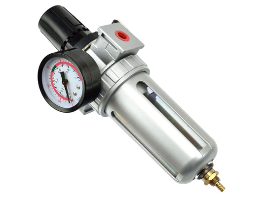 Reductor cu filtru de aer și lubrifiere 3/8", Geko G01177