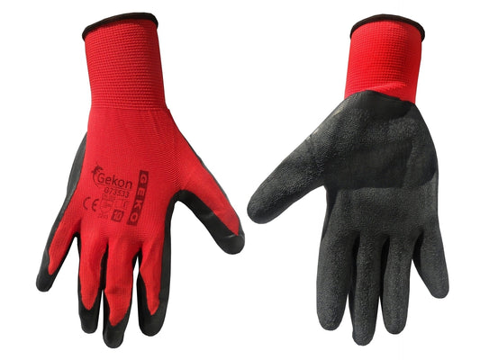Mănuși de protecție, mărimea 10, Latex roșu, Geko G73533