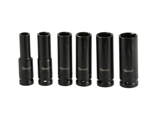 Set adaptoare de impact, 1/2", 10-21mm, 6 piese, Geko G10500