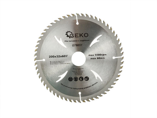 Disc pentru lemn 200x32x60T, Geko G78051