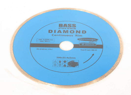 Disc diamantat pentru dale, 200mm, Bass Polska, 2261