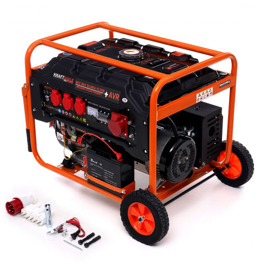 Generator de curent cu AVR 5500W 12 / 230V / 380V, Kraft&Dele KD165