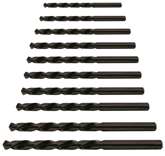 Set burghie 10 bucati Ø1-10mm HSS-R, Raider 157111