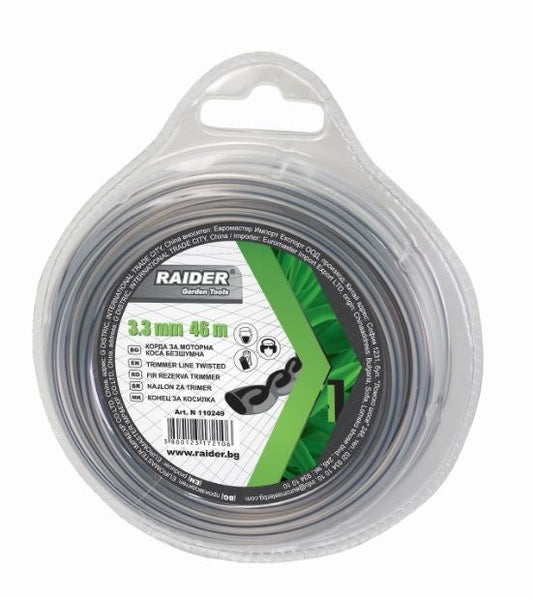 Fir rasucit pentru trimmer Ø3.3mm х 46m, Raider 110249