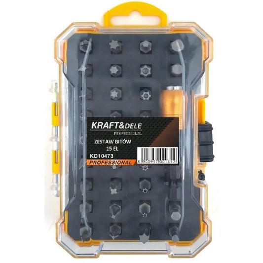 Set de biti 15 piese, Kraft&Dele KD10473