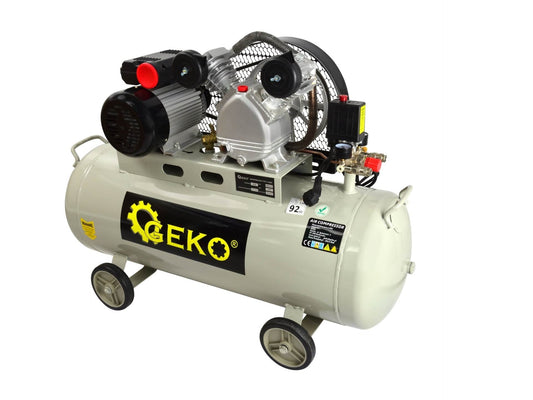 Compresor 100L, 9bar, 390l/min, 2 iesiri, GEKO G80302
