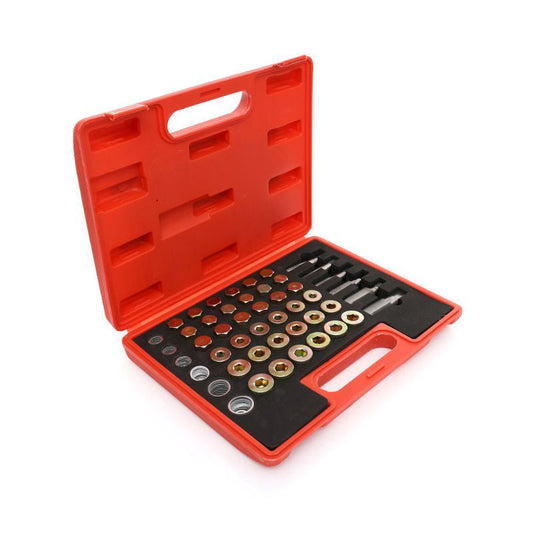 Set pentru reparare buson baie ulei 114 elemente, Kraft&Dele KD10512