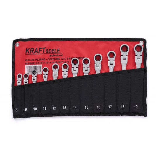 Set 12 chei combinate cu clichet, Kraft&Dele KD10947