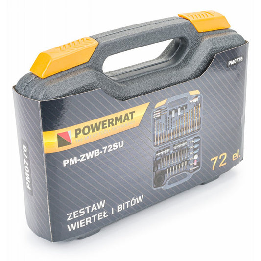 Set 72 burghie beton lemn metal, Powermat PM-ZWB-72SU