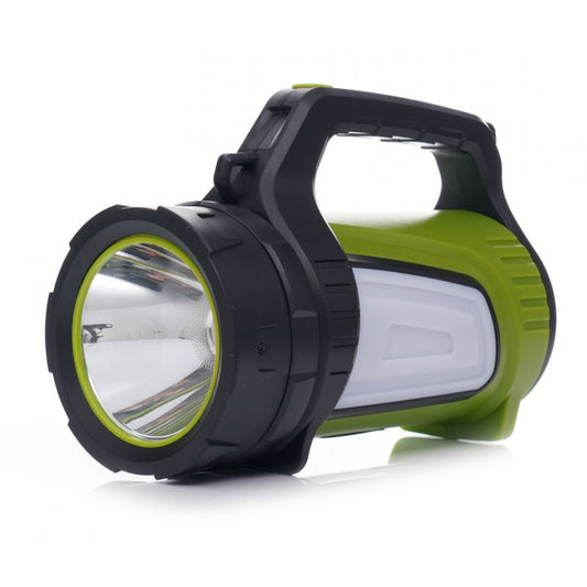 Lanterna T6 LED cu acumulator 8A, lumini laterale, 1200 lm, 800 m, Kraft&Dele KD1243