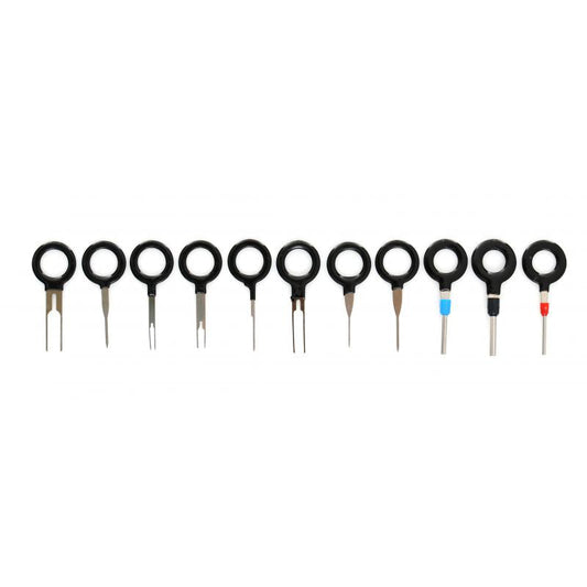 Set 11 bucati extractor de pini din mufe auto, Kraft&Dele KD1132