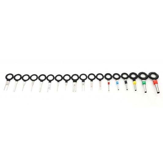 Set extractoare de pini din mufe auto, 18 elemente, Kraft&Dele KD1133