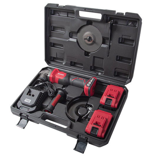 Polizor unghiular cu acumulator 20V 125mm 2x5Ah BMC RDI-AGB6, Raider 021106