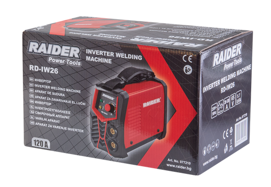 Aparat de sudura tip invertor 120A RD-IW26, Raider 077210