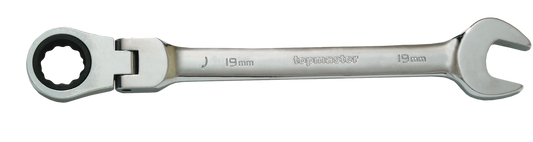 Cheie combinata cu clichet si cap flexibil 13mm CR-V, Topmaster 231925