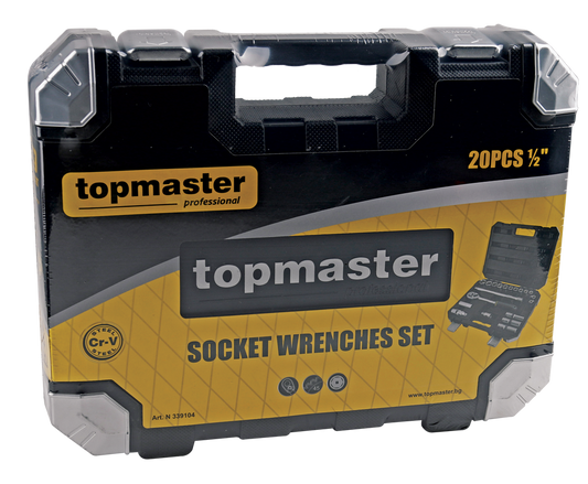 Trusa 20 tubulare 1/2" 10-24mm Cr-V, Topmaster Pro 339104