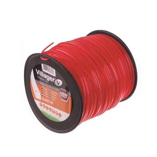 Fir nailon pentru trimmer, cu forma pătrat 2,7mmx1240m, Villager
