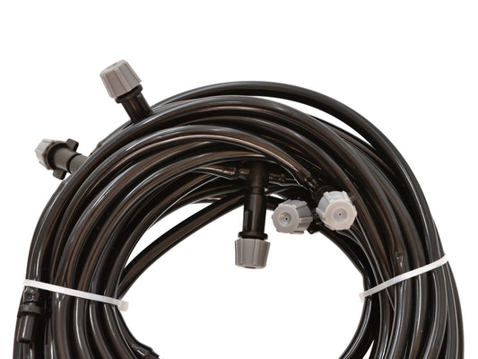 Kit racire terasa cu furtun si aspersoare pentru irigare, 10 m, Geko, G70075