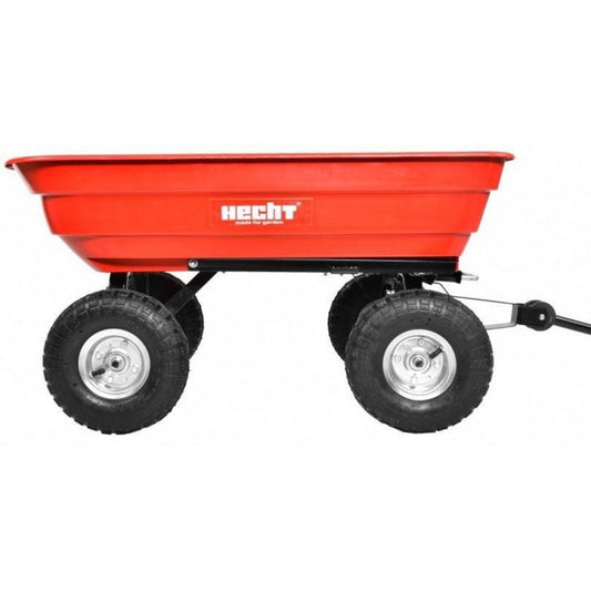Carucior pentru tractorase de tuns iarba, capacitate de incarcare 250 kg, cu maner, Hecht 52145
