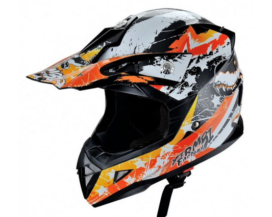Casca portocalie ATV, marimea XS, Hecht 53915 XS