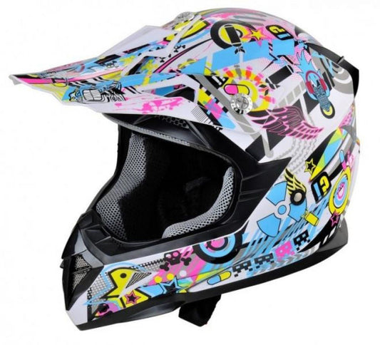 Casca ATV roz, marimea L, Hecht 51915 L